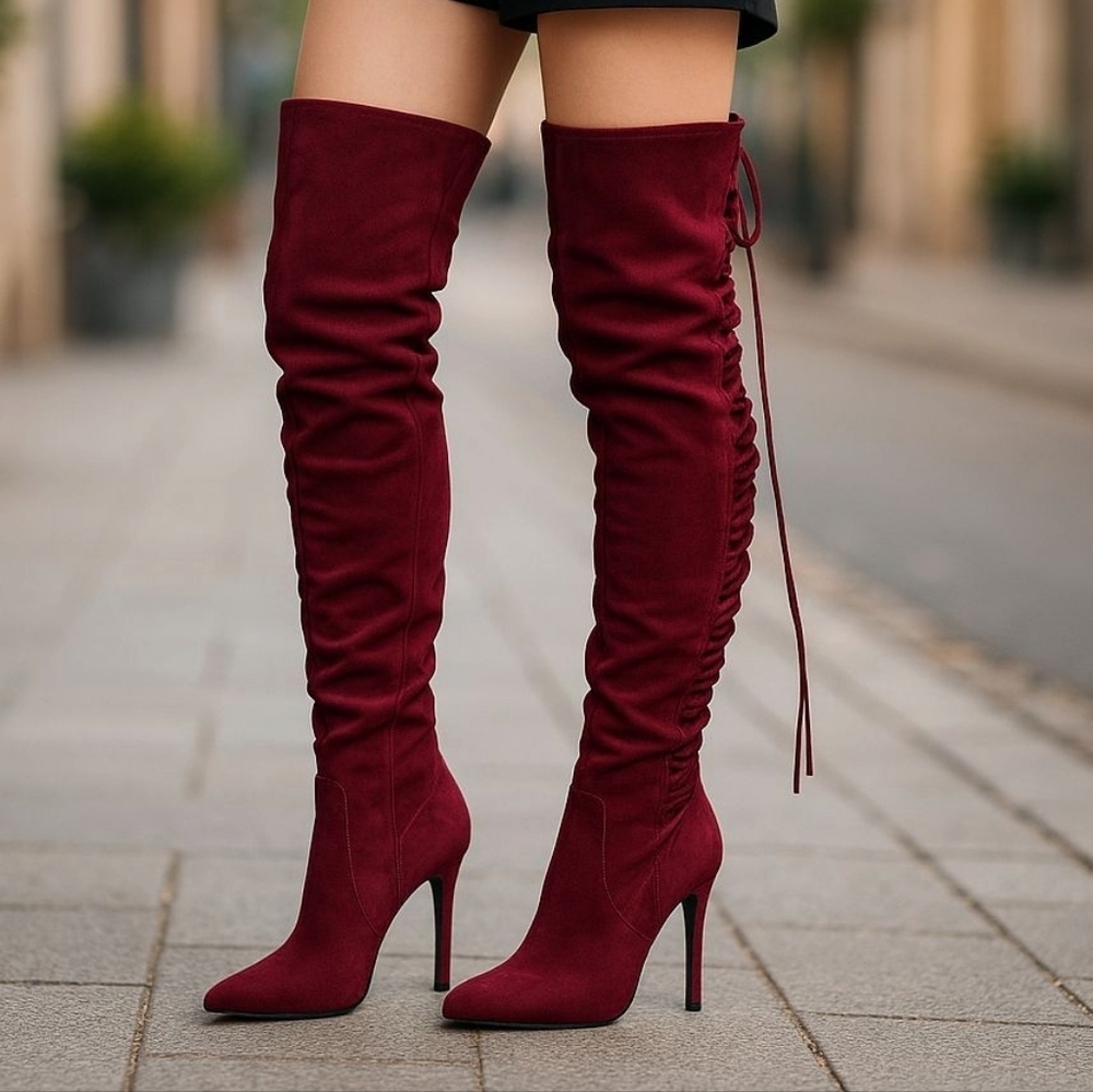 JustFab Over-the-Knee Boots - Size 10"